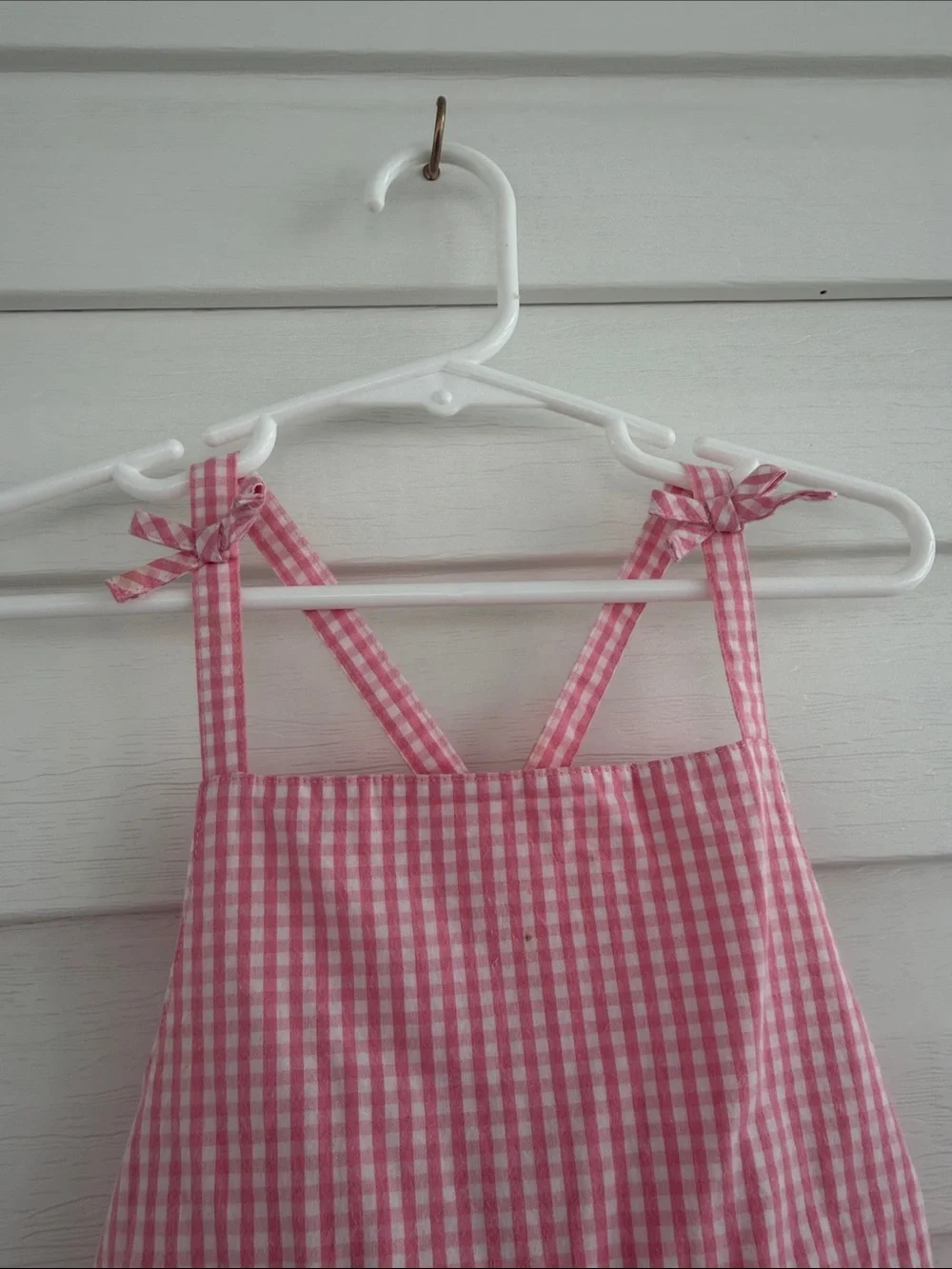 NWT Vintage Gymboree Pink Gingham Sundress Girls Size 3 Y2K Embroidered Floral